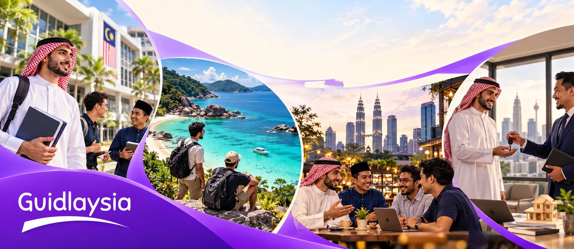 Study and travel in Malaysia with Guidlaysia: students on campus, island trips and meetups in Kuala Lumpur